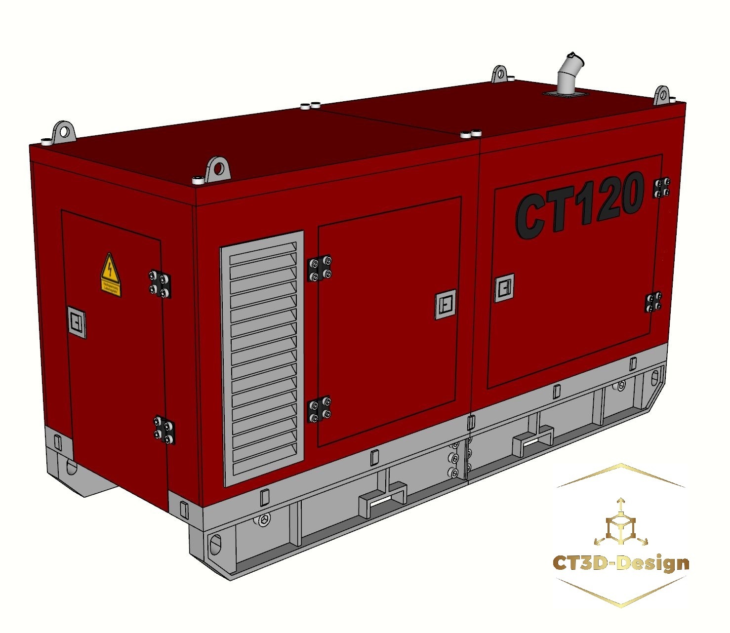 generador ct120 1 14 Banco energía juego 3D print model - Mito3D
