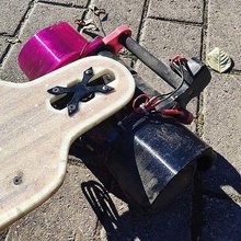 generisch skate Kotflügel 120mm Räder Wolkenräder elektrisch Longboard esk8 Fender Schmutzfänger Sport draußen 3d print model - Mito3D