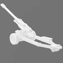 generic light howitzer - towed & deployed configurations game military wargame 15mm modern artillery gun cannon 1 100 armored vehicle truck apc troop carrier 3d print model - Mito3D