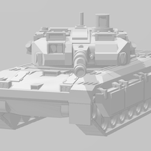 generic main battle tank game mbt team wargame 15mm yankee modern 3d print model - Mito3D