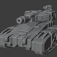 generische sci-fi light tank Spiel 6mm wargaming Fahrzeuge 3d print model - Mito3D