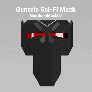 generic science fiction mask model 07 sci fi sf armor hunter halloween cyberpunk cyber air soft airsoft cosplay paintball nerve 3d print model - Mito3D