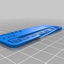 genérico blanco filamento muestra tela prueba personalizado 3d_printer_accessories 3d print model - Mito3D