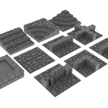 generitiles mesa rpg tileset juego rgp no molestar el de roles en miniatura juguete 3d print model - Mito3D