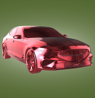 genesis g70 automobile car vehicle rally race sports derby turbo top speed 3d print model - Mito3D