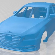 génesis g80 2020 imprimible cuerpo coche vehiculo juego espacio scalextric Tamiya rc miniz pasatiempo micro 3d print model - Mito3D