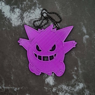 gengar charm - jcreatenz charm car accessory car accessories jdm jcreatenz key key ring key chain keyring keychain commercial license available gengar pokemon  3d print model - Mito3D