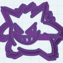 Gengar biscoito cortador Pokémon 094 3d print model - Mito3D