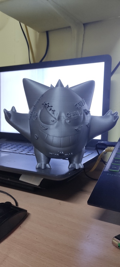 gengar duki duque cantante argentino pokemon juguete 3d print model - Mito3D