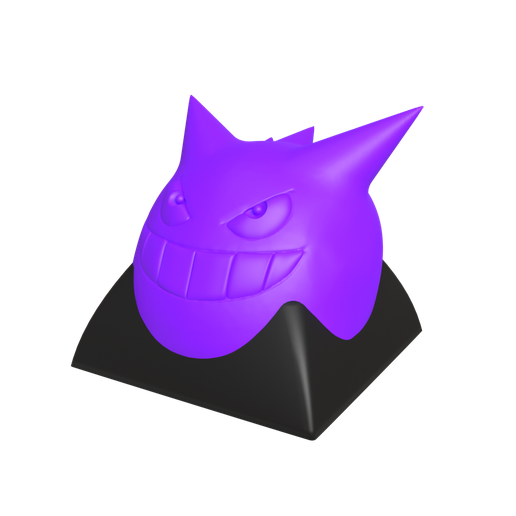 gengar tecla pokemon teclado mecánico 3D print model - Mito3D