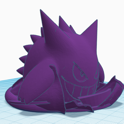 gengar ombre Jeu Pokémon 3D print model - Mito3D