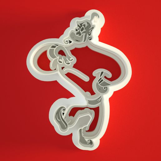 génie Aladdin biscuit coupeur 3D print model - Mito3D