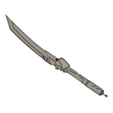 genji blackwatch cuchillo juego de supervisión espada prop cosplay 3d print model - Mito3D