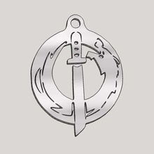 genji dragon logo keychain overwatch keychains 3d print model - Mito3D