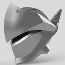 genji capacete overwatch a moda cosplay 3d print model - Mito3D
