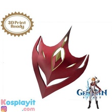 genk etki Childe maske dijital 3d model mükemmel Kostüm oyunu Yazdır baskı tartaglia oyun 3d print model - Mito3D
