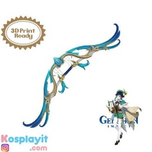 genshin impact - elegy bow digital 3d model 3d print model - Mito3D