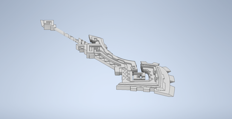 genk etki diş of dağ kral natlan oyuncak kostüm oyunu claymore kiniş destek 3d print model - Mito3D