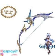 Genshin impacto ganyu amos arco digital 3d modelo Arquivo dividido facilitado impressão cosplay jogos mosqueta genshin3d 3d print model - Mito3D