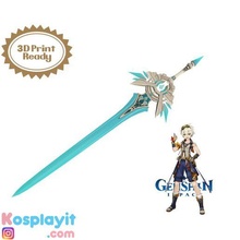 genshin impacto cielo espada digital 3d modelo impresión cosplay Bennett juego 3d print model - Mito3D