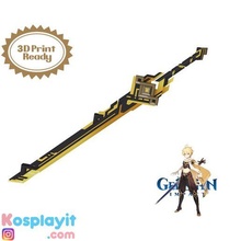 genshin impact sommet shaper numérique 3d modèle divided facilité impression cosplay Jeu façonneur épée main 3d print model - Mito3D