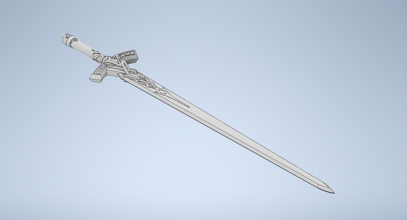 Genshin impacto espada cruz narciso 3d print model - Mito3D
