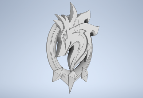 genshin impact - wriothesley badge genshin impact fontaine toy cosplay wriothesley badge accessories cosplay prop  3d print model - Mito3D