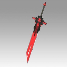 genshin impact diluc wolf gravestone claymores cosplay weapon prop sword hobby diy other 3d print model - Mito3D