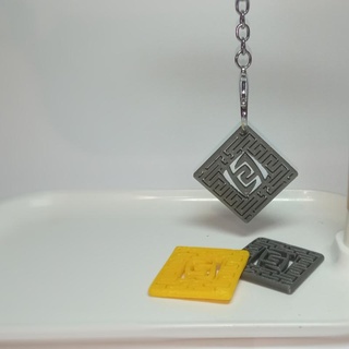 Genshin Einschlag Element Schlüsselbund geo Elemente 3d print model - Mito3D