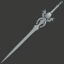 genshin impacto enconado deseo Moda juego apuntalar espada arma disfraz 3d print model - Mito3D