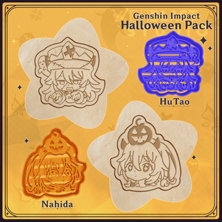 genshin impatto Halloween biscotto frese hu nahida klee guida itto carattere pacco taglierina 3d print model - Mito3D