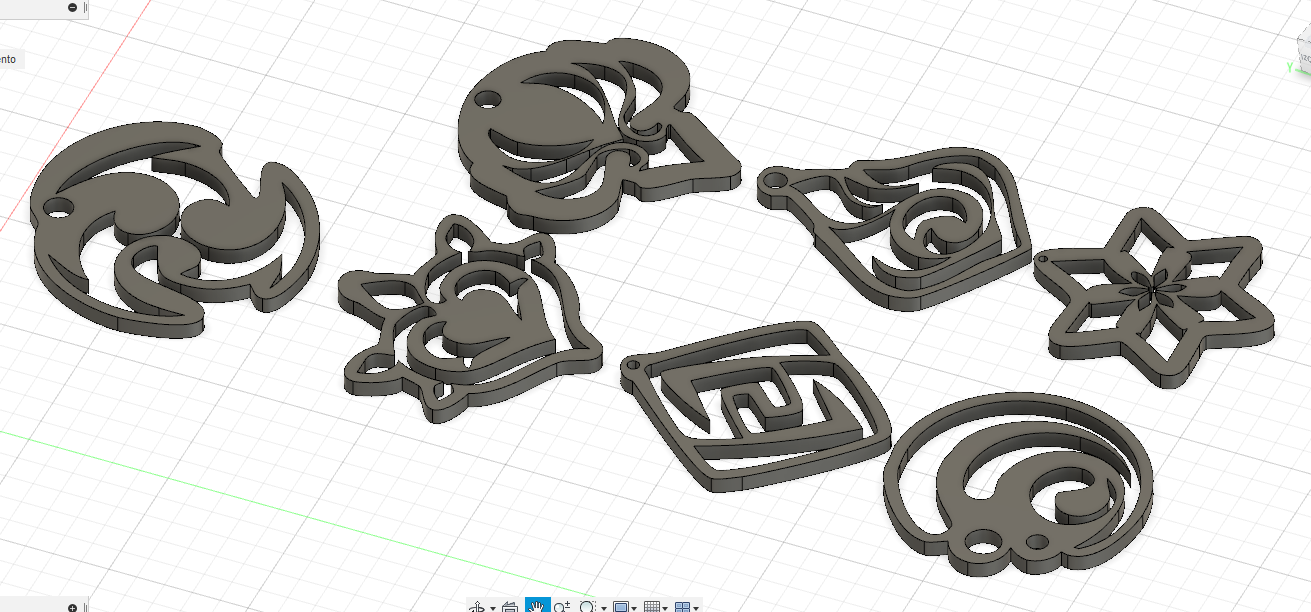 genshin impact pendentifs 3D print model - Mito3D