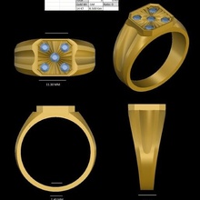 Ring Deckel wunderschönen aussehen 3d print model - Mito3D