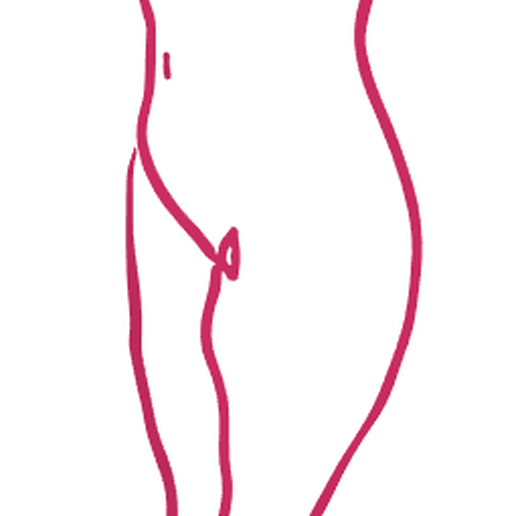 gentle fine art line perspective woman nude 3D print model - Mito3D
