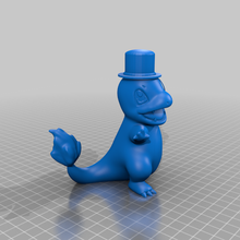 gentleman charmander art pokemon models 3d print model - Mito3D