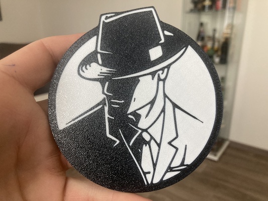 gentleman coaster 3d print model - Mito3D