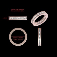 gents band ring bijoux de l'anneau 3d print model - Mito3D