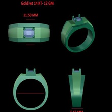messieurs de l'anneau bijoux gents 3d print model - Mito3D