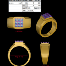 gents ring jewelry 3d print model - Mito3D