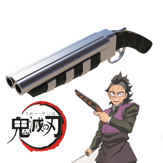 Genya Shinazugawa kimetsu yaiba demonio asesino pistola cosplay 3d print model - Mito3D