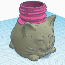 geocache cat container game geocaching cachecontainer microcache cache 3d print model - Mito3D