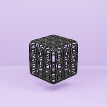 geodesic cube - blocks game cool prints art geo-cube high poly architecture ball toy dog cat 3d print model - Mito3D
