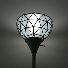 geodesic lamp shade home decor ultimaker 3 multicolor lighting led lampshade fusion 360 dual extrusion dome bulb 3d print model - Mito3D