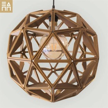 geodesic sphere lamp shade home light 3d print model - Mito3D