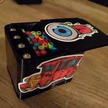 geomag magnético varas de bolas caixa jogo brinquedos construção recipiente a 3d print model - Mito3D