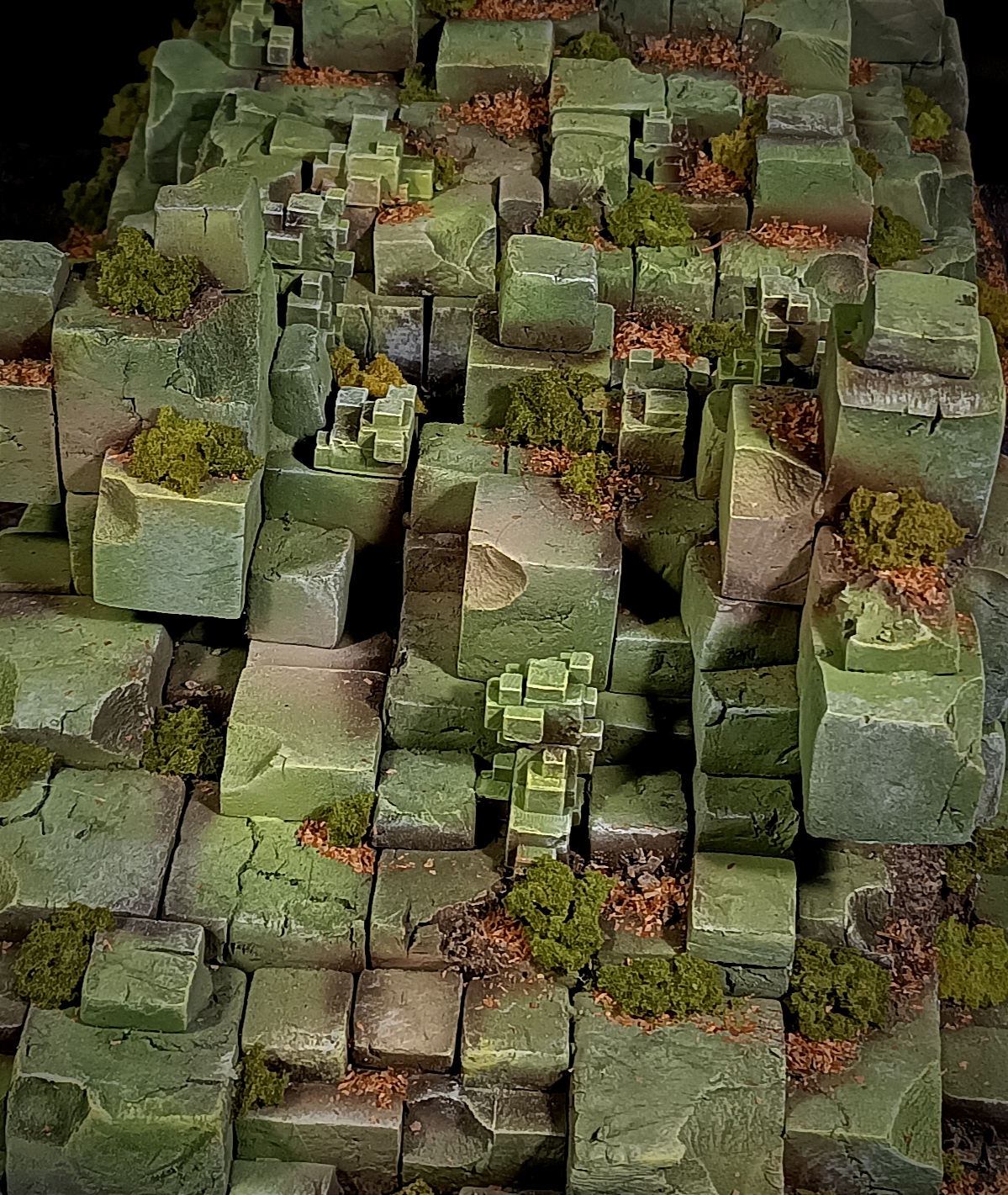 geomântico cubos bases base pedras jogos guerra estrangeiro 3D print model - Mito3D