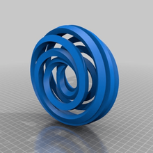 géométrique art Noël ornement Donut géométrie math Mobius 3d print model - Mito3D