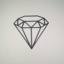 géométriques 2d résine diamant moule art le géométrique de la décoration sculpture l'art pariétal gem géométrie pierre précieuse maison décor 3d print model - Mito3D