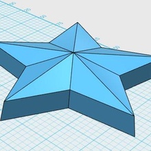 géométrique 5 pointu étoile bougie silicone caoutchouc cire résine Noël Chocolat 3d print model - Mito3D