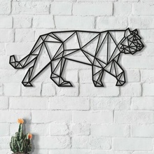 geométrico animal tigre casa arte decoração escritório jardim zoológico minimalista arquitetura 3d print model - Mito3D